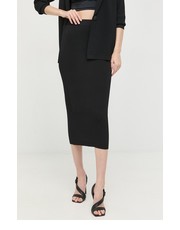 Spódnica spódnica kolor czarny midi prosta - Answear.com Armani Exchange