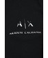 Spodnie Armani Exchange spodnie dresowe damskie kolor czarny gładkie