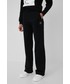 Spodnie Armani Exchange spodnie dresowe bawełniane damskie kolor czarny gładkie