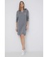 Sukienka Armani Exchange sukienka bawełniana kolor szary mini oversize