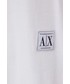 Sukienka Armani Exchange sukienka bawełniana kolor biały mini oversize