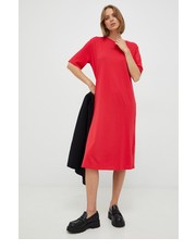 Sukienka sukienka kolor różowy maxi prosta - Answear.com Armani Exchange