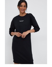 Sukienka sukienka kolor czarny midi prosta - Answear.com Armani Exchange