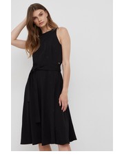 Sukienka sukienka kolor czarny mini rozkloszowana - Answear.com Armani Exchange