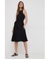Sukienka Armani Exchange sukienka kolor czarny mini rozkloszowana