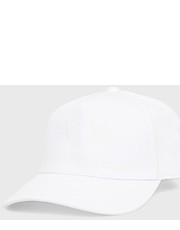 Czapka czapka kolor biały gładka - Answear.com Armani Exchange