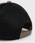 Czapka Armani Exchange czapka bawełniana kolor beżowy z aplikacją