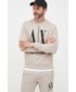 Bluza męska Armani Exchange bluza bawełniana męska kolor szary z aplikacją