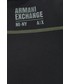 Bluza męska Armani Exchange bluza męska kolor czarny z kapturem z nadrukiem