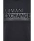 Bluza męska Armani Exchange bluza męska kolor czarny z aplikacją