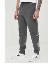 Spodnie męskie spodnie dresowe męskie kolor zielony wzorzyste - Answear.com Armani Exchange