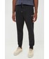 Spodnie męskie Armani Exchange spodnie dresowe męskie kolor czarny z nadrukiem