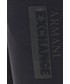 Spodnie męskie Armani Exchange spodnie dresowe męskie kolor czarny z nadrukiem