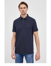 T-shirt - koszulka męska polo męski kolor granatowy gładki - Answear.com Armani Exchange