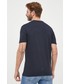 T-shirt - koszulka męska Armani Exchange t-shirt bawełniany kolor granatowy z nadrukiem