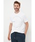 T-shirt - koszulka męska Armani Exchange t-shirt bawełniany kolor biały z nadrukiem