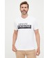 T-shirt - koszulka męska Armani Exchange t-shirt bawełniany kolor biały z nadrukiem