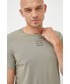 T-shirt - koszulka męska Armani Exchange t-shirt bawełniany kolor zielony gładki