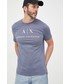 T-shirt - koszulka męska Armani Exchange t-shirt bawełniany z nadrukiem