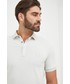 T-shirt - koszulka męska Armani Exchange polo męski kolor szary gładki