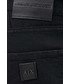 Krótkie spodenki męskie Armani Exchange szorty jeansowe męskie kolor czarny
