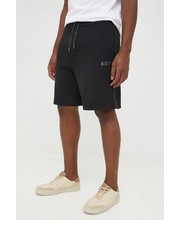 Krótkie spodenki męskie szorty męskie kolor czarny - Answear.com Armani Exchange