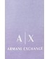 Krótkie spodenki męskie Armani Exchange szorty bawełniane męskie kolor fioletowy