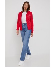 Bluza bluza damska kolor czerwony z kapturem - Answear.com Armani Exchange