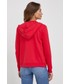 Bluza Armani Exchange bluza damska kolor czerwony z kapturem