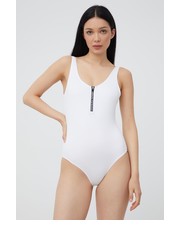 Strój kąpielowy jednoczęściowy strój kąpielowy kolor biały miękka miseczka - Answear.com Armani Exchange
