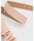 Pasek Armani Exchange pasek skórzany damski kolor beżowy