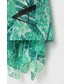 Szalik Armani Exchange szal damski kolor zielony wzorzysty