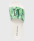 Klapki Armani Exchange klapki damskie kolor zielony