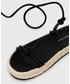 Sandały Armani Exchange sandały damskie kolor czarny