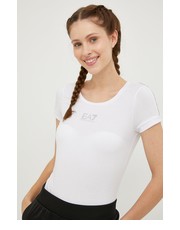 Bluzka EA7 Emporio Armani t-shirt damski kolor biały - Answear.com Ea7 Emporio Armani