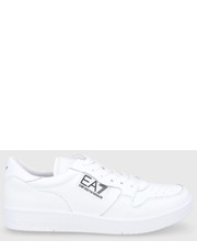 Sneakersy EA7 Emporio Armani Buty kolor biały na płaskiej podeszwie - Answear.com Ea7 Emporio Armani