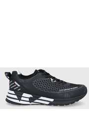 Sneakersy męskie EA7 Emporio Armani Buty kolor czarny na płaskiej podeszwie - Answear.com Ea7 Emporio Armani