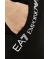 Spodnie Ea7 Emporio Armani EA7 Emporio Armani szorty Training damskie kolor czarny z nadrukiem medium waist