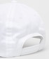 Czapka Ea7 Emporio Armani EA7 Emporio Armani czapka bawełniana kolor biały z aplikacją
