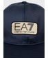 Czapka Ea7 Emporio Armani EA7 Emporio Armani czapka kolor granatowy z aplikacją