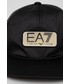 Czapka Ea7 Emporio Armani EA7 Emporio Armani czapka kolor czarny z aplikacją