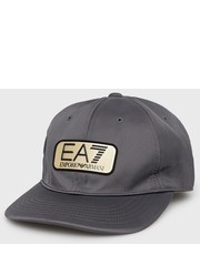 Czapka EA7 Emporio Armani czapka kolor szary z aplikacją - Answear.com Ea7 Emporio Armani