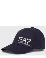 Czapka EA7 Emporio Armani czapka kolor granatowy z nadrukiem - Answear.com Ea7 Emporio Armani