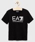 Koszulka Ea7 Emporio Armani EA7 Emporio Armani t-shirt bawełniany kolor czarny z nadrukiem