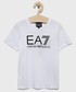 Koszulka Ea7 Emporio Armani EA7 Emporio Armani t-shirt bawełniany kolor biały z nadrukiem