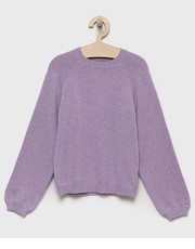 Sweter sweter dziecięcy kolor fioletowy lekki - Answear.com Kids Only