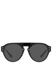 Okulary okulary przeciwsłoneczne męskie kolor czarny - Answear.com Versace