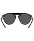 Okulary Versace okulary przeciwsłoneczne męskie kolor czarny