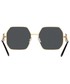 Okulary Versace okulary przeciwsłoneczne damskie kolor czarny