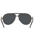 Okulary Versace okulary przeciwsłoneczne kolor czarny